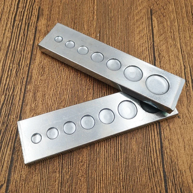 Leatherwork Rivet Setter - 7 in 1 piastra inferiore Rivet