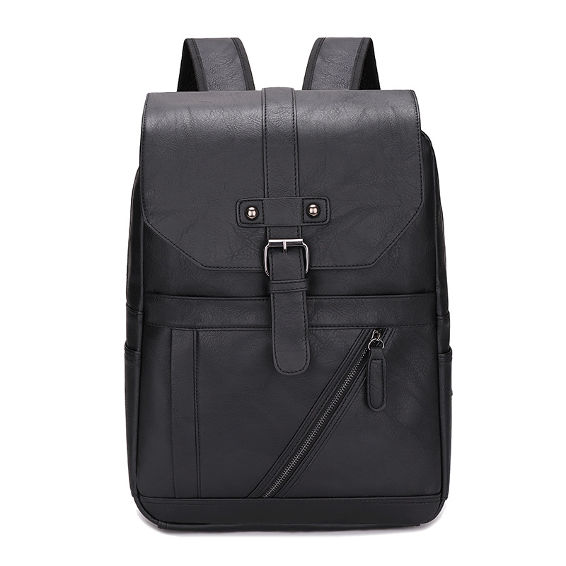 Leather Work Rucksack Mens - Zaino in Pelle Stampata di Alta