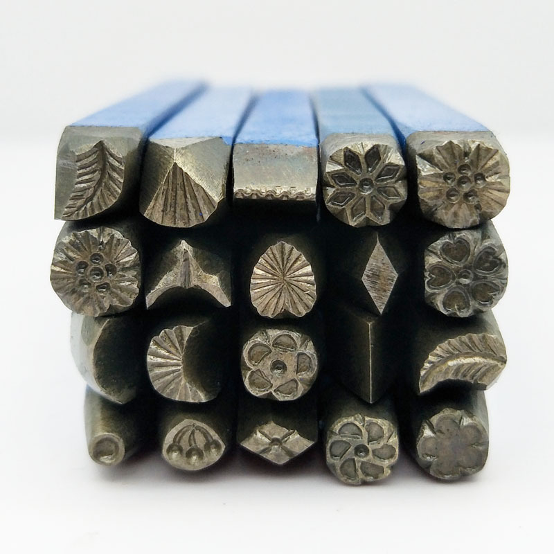 Leatherwork Jewelry - Set di 20 Punzoni in Acciaio