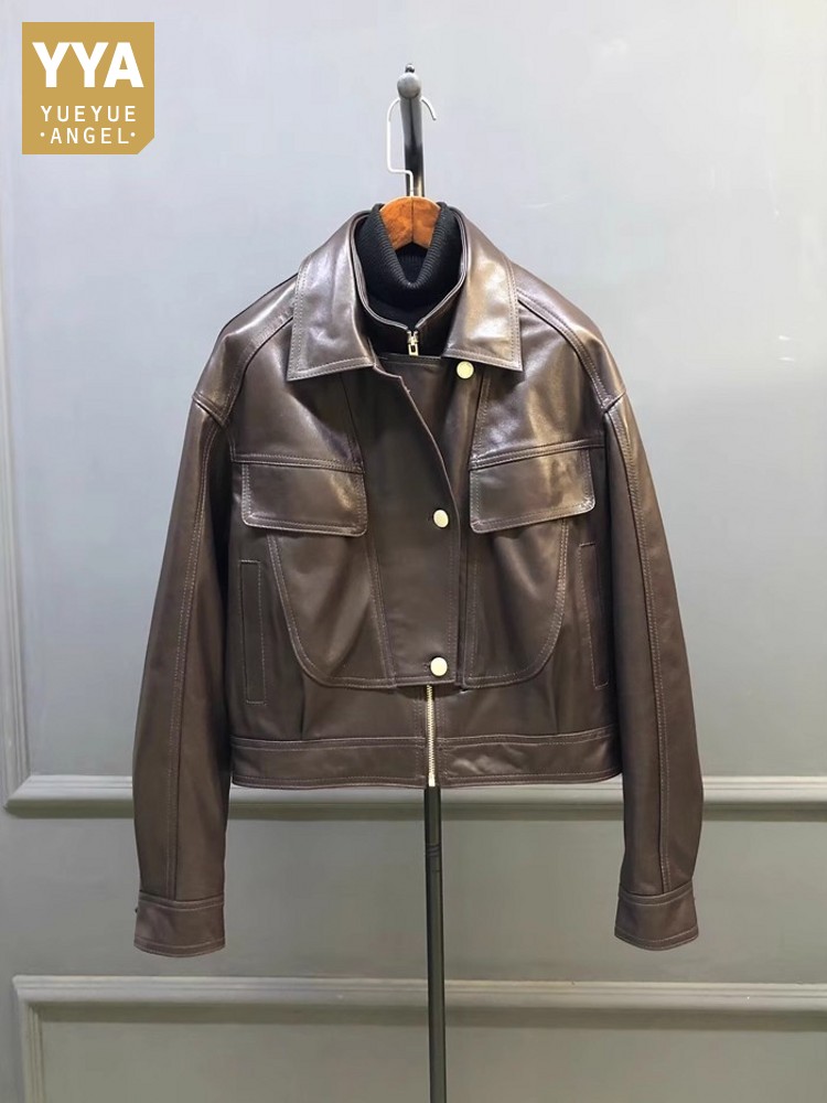 Leather Work Jacket Women'S - Giacca da Lavoro da Donna di