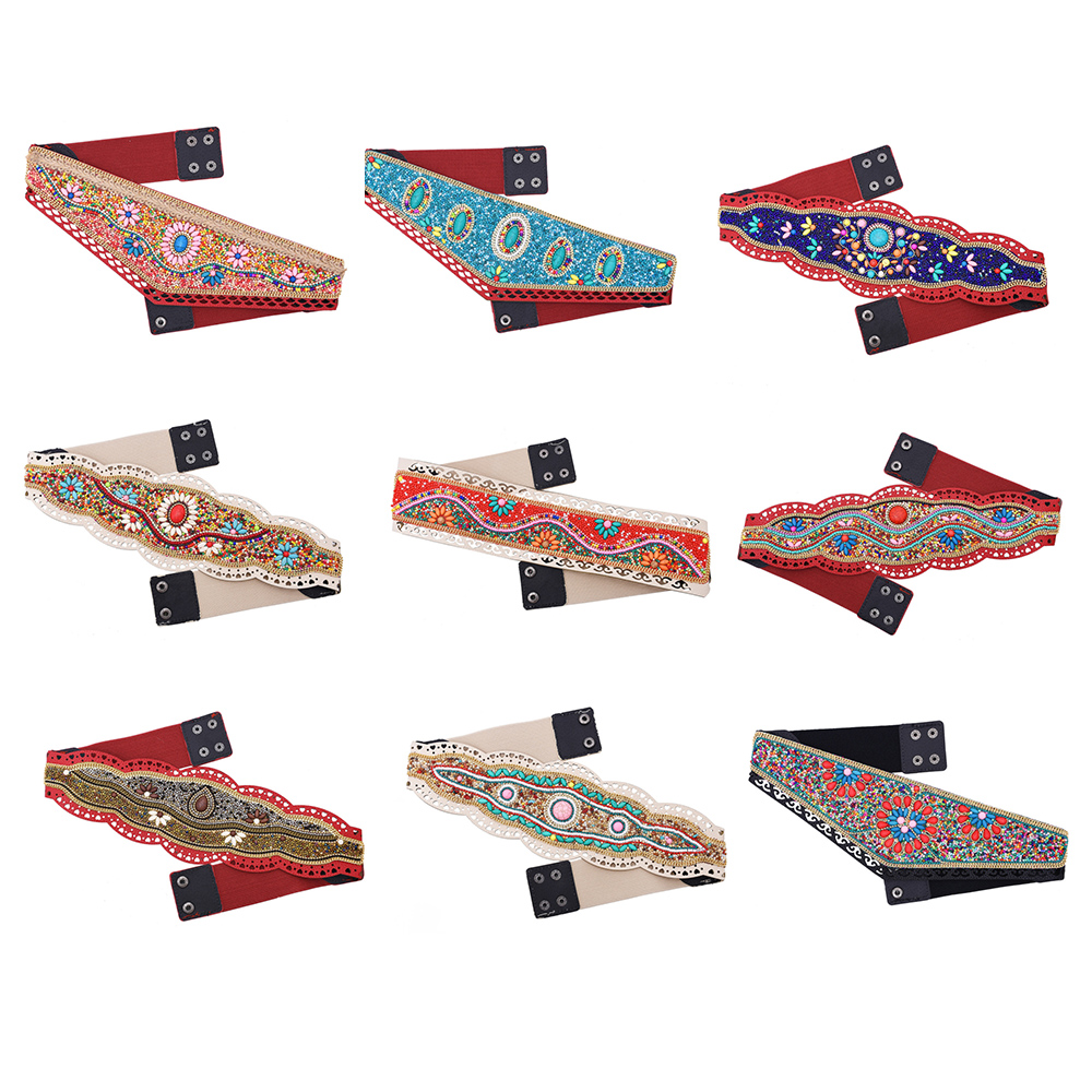 Leatherwork Jewelry - Cintura in vita con perline di