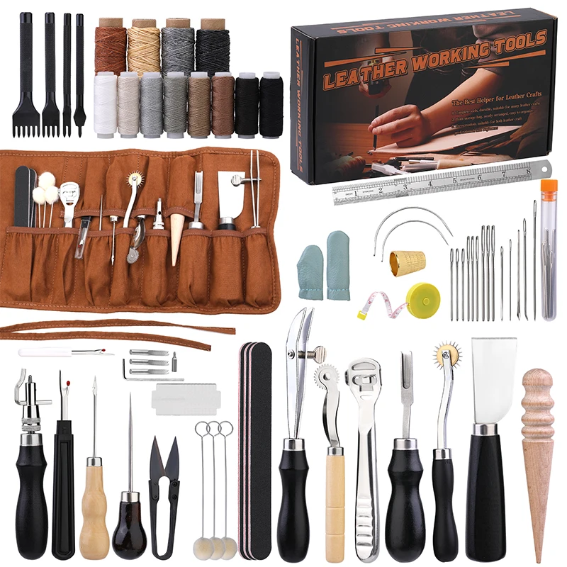 Leatherworking Equipment - KRABALL Kit di strumenti professionali per