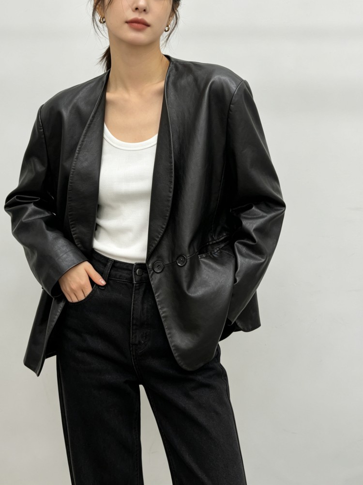 Giacca in Vera Pelle di Pecora - Leather Work Jacket Women'S recensione e prezzo
