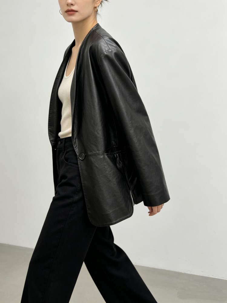 Giacca in Vera Pelle di Pecora - Leather Work Jacket Women'S recensione e prezzo