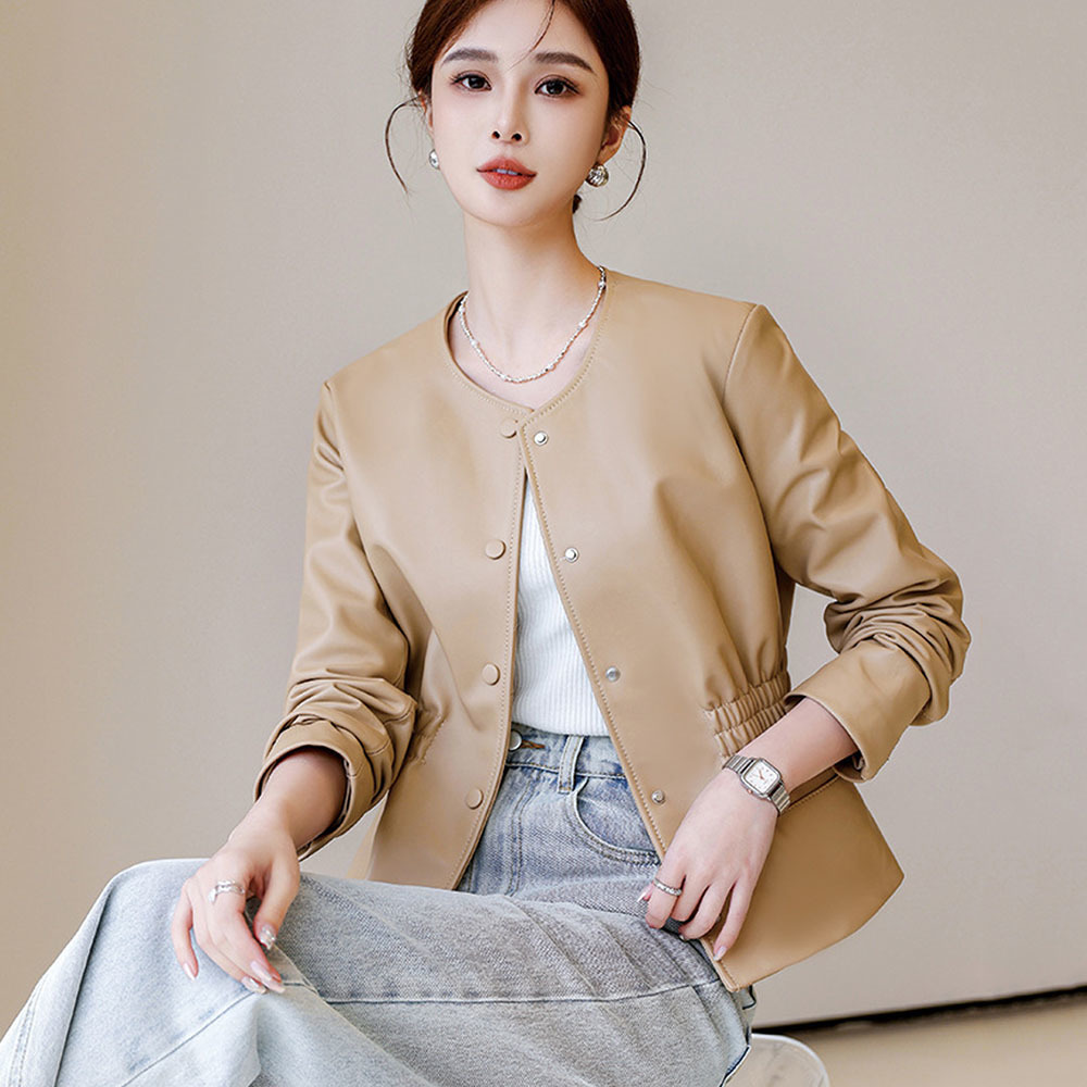 Giacca da ufficio in ecopelle  - Leather Work Jacket Women'S recensione e prezzo