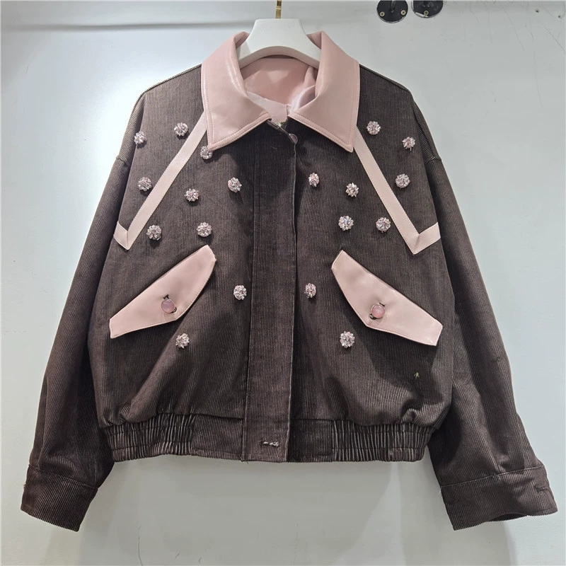 Giacca in Velluto a Coste con  - Leather Work Jacket Women'S recensione e prezzo