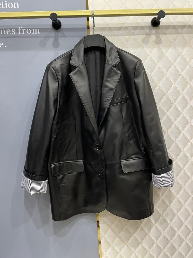 Giacca Blazer da Donna in Vera - Leather Work Jacket Women'S recensione e prezzo