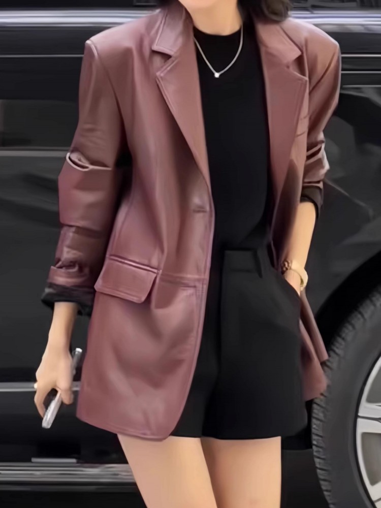 Autunno ufficio donna lavoro g - Leather Work Jacket Women'S recensione e prezzo