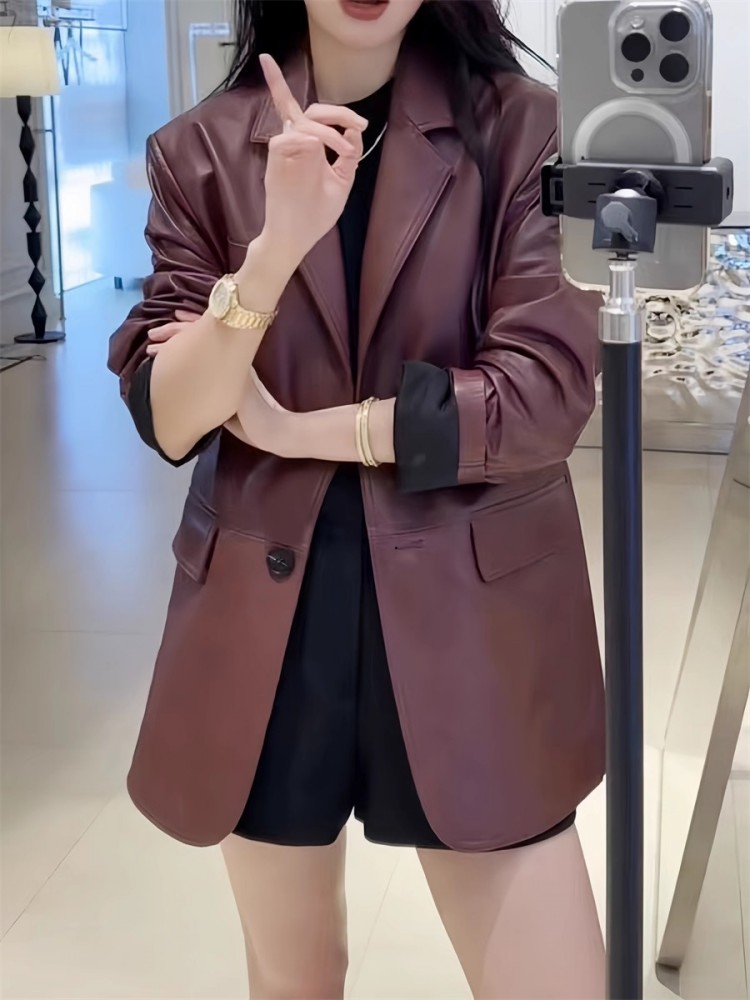 Autunno ufficio donna lavoro g - Leather Work Jacket Women'S recensione e prezzo