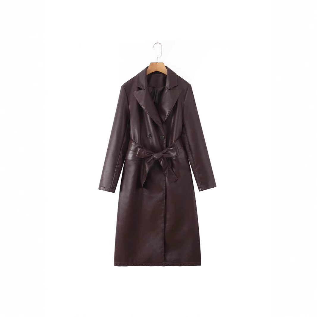 Trench Coat da Donna in Ecopel - Leather Work Jacket Women'S recensione e prezzo