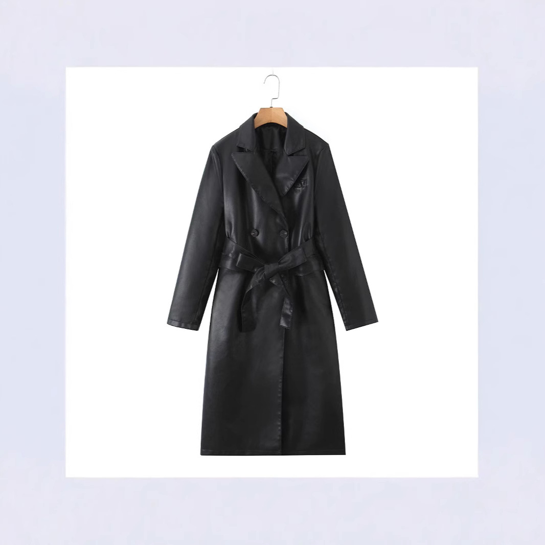 Trench Coat da Donna in Ecopel - Leather Work Jacket Women'S recensione e prezzo