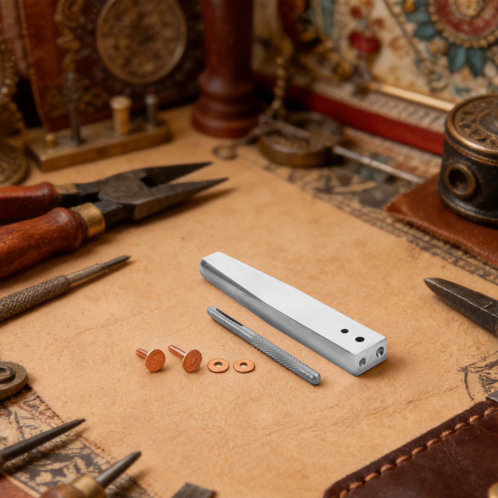 1 Set Kit di Strumenti per Riv - Leatherwork Rivet Setter recensione e prezzo
