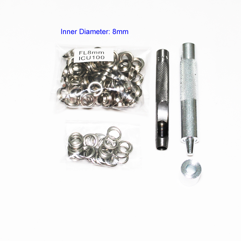 4mm-14mm 100 Set Argento Occhi - Leatherworking Equipment recensione e prezzo