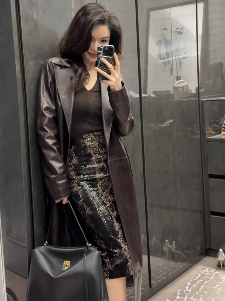 Trench da donna lungo da lavor - Leather Work Jacket Women'S recensione e prezzo