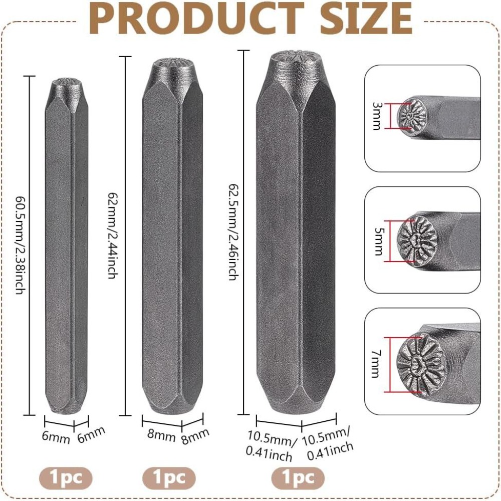 Set di 3 Punzoni in Metallo a  - Leatherwork Jewelry recensione e prezzo