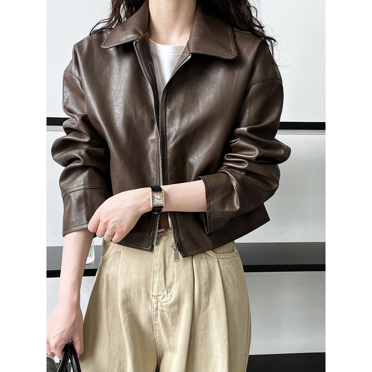 Giacche in Ecopelle da Donna c - Leather Work Jacket Women'S recensione e prezzo