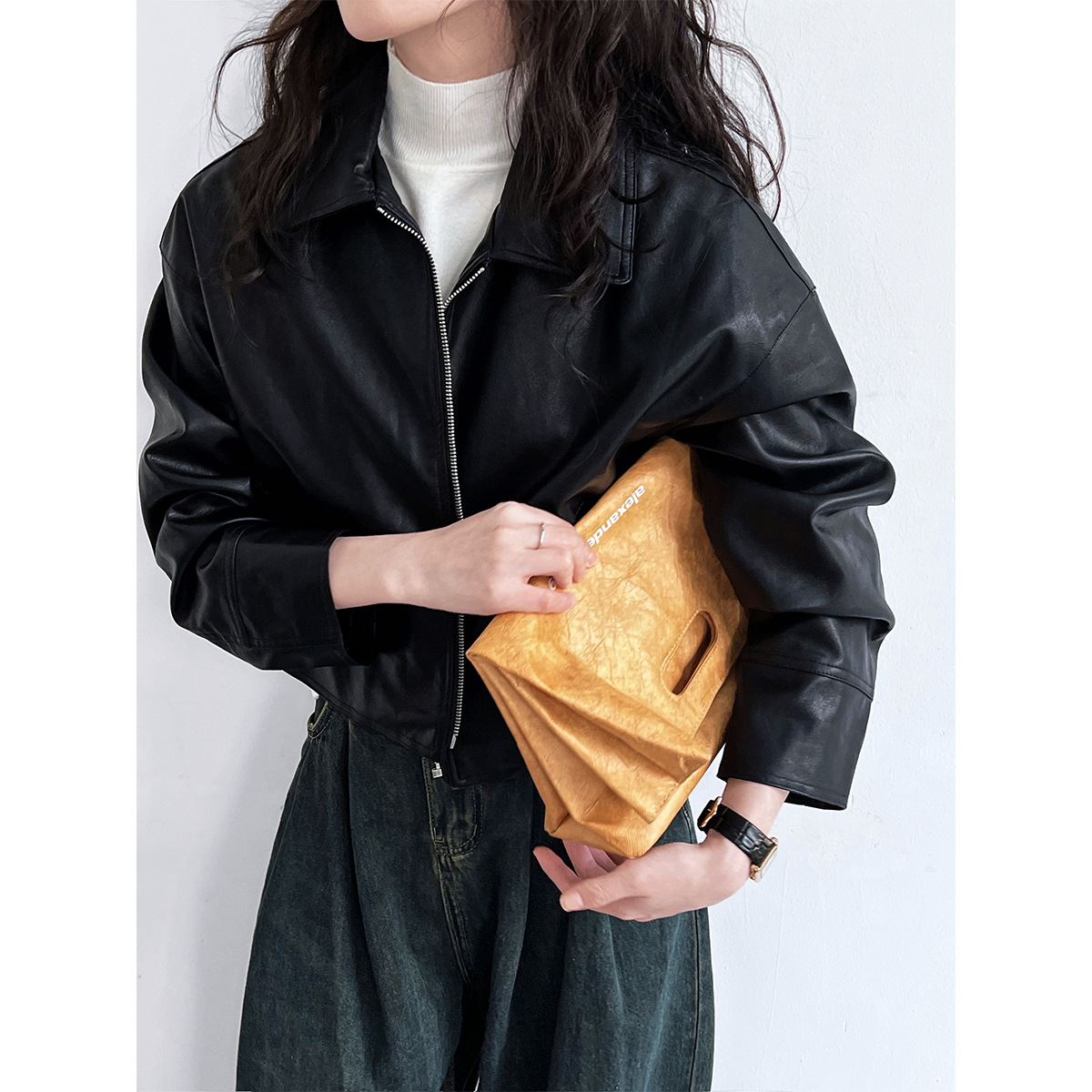 Giacche in Ecopelle da Donna c - Leather Work Jacket Women'S recensione e prezzo