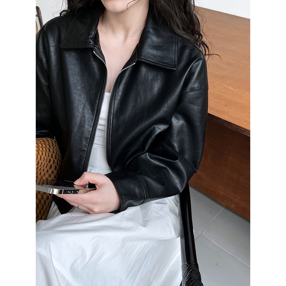 Giacche in Ecopelle da Donna c - Leather Work Jacket Women'S recensione e prezzo