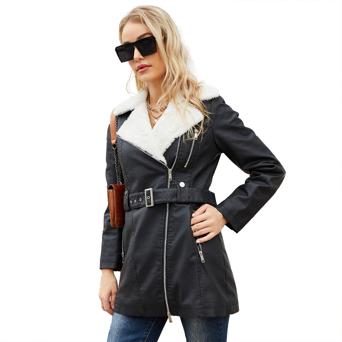 Giacca cappotto in ecopelle PU - Leather Work Jacket Women'S recensione e prezzo