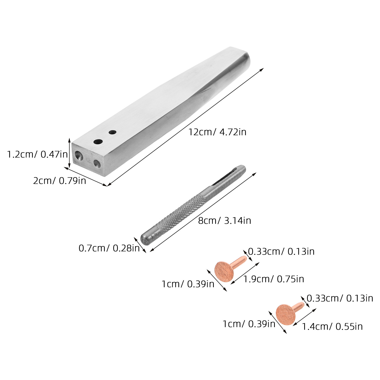 1 Set di Strumenti per Fissagg - Leatherwork Rivet Setter recensione e prezzo